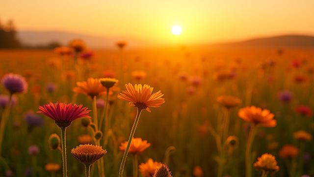 Still aus einem Cinematic Video, Blumenwiese