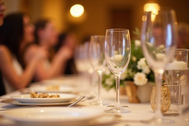 Detailaufnahme einer Hochzeitsfeier